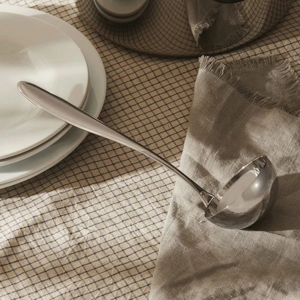 Cucharón Mami de 10-3/4 pulgadas, pulido de espejo de acero inoxidable 18/10 Foto 2 de 2