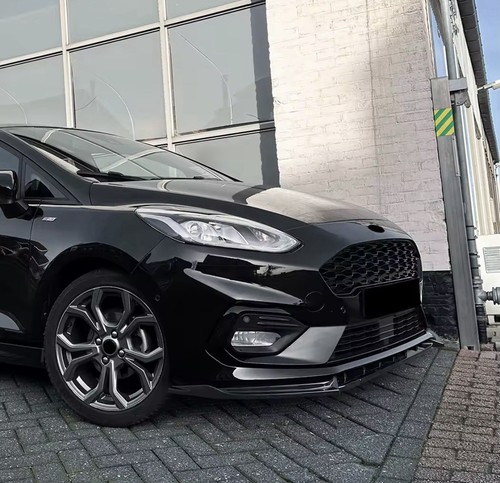 Ford Fiesta ST Line MK8 2018-2021 divisor delantero negro brillante parachoques labio aero kit - Imagen 5 de 8
