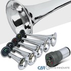 Loud La Cucaracha Air Horn Kit - 5 Trumpet Musical Horn For Cars, Trucks & SUVs