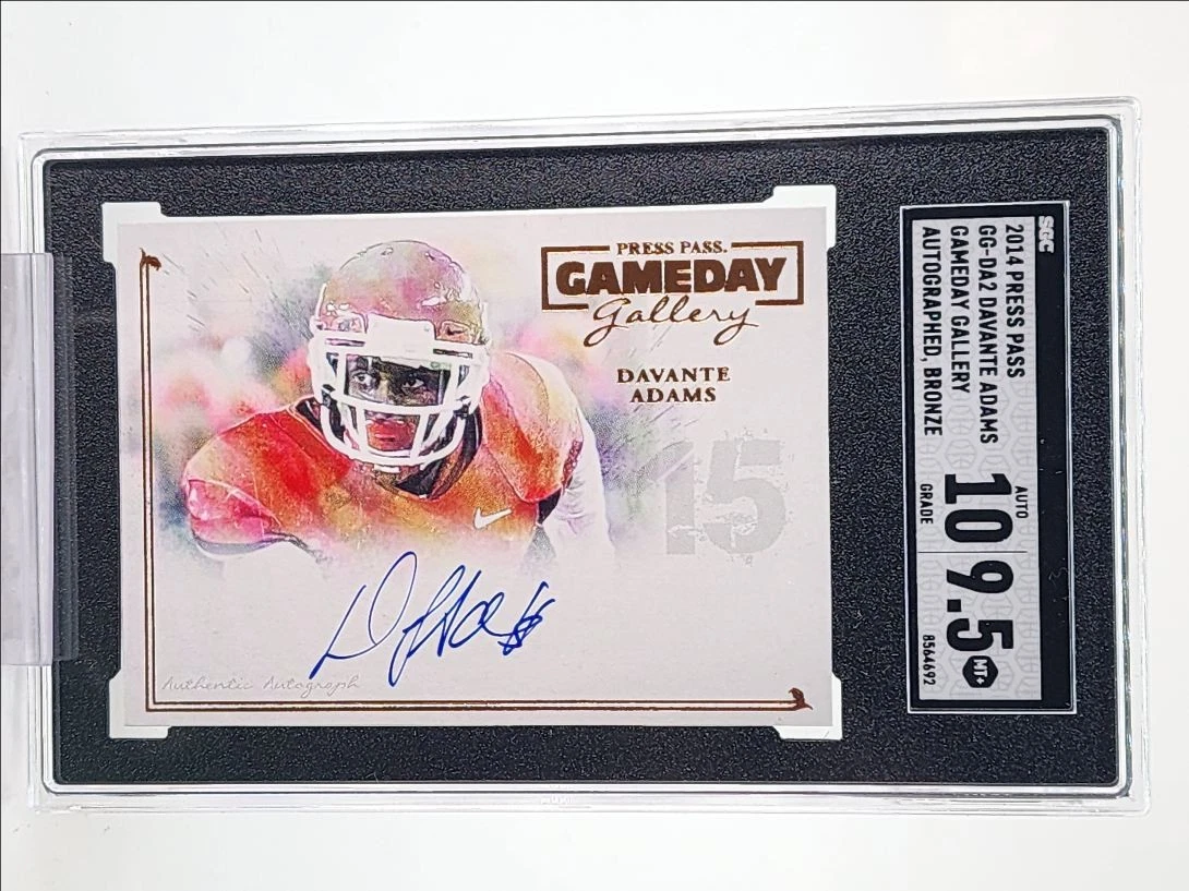 Davante Adams Press Pass Gameday Gallery Signatures #GGDA2 Bronze