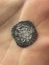 EDWARD IV Hammered Silver Half-Groat of Canterbury -second reign