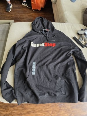 Game Stop Hoodie Men's Size Extra LARGE  Black Pullover Gaming Sweatshirt Logo