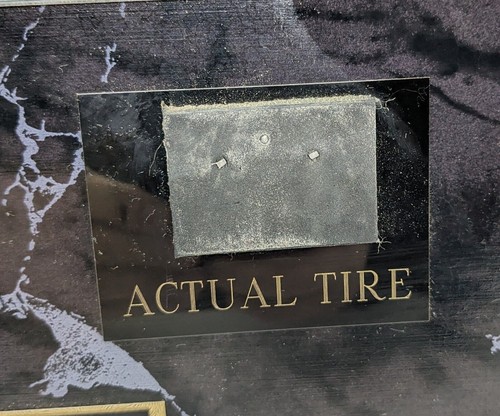 Dale Earnhardt Jr. #8 Racing Great 2002 neumático auténtico madera 13" X 10" placa - Imagen 3 de 4
