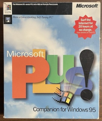 Microsoft Plus Companion for Windows 95 3.5'' Floppy Disks Big Box PC