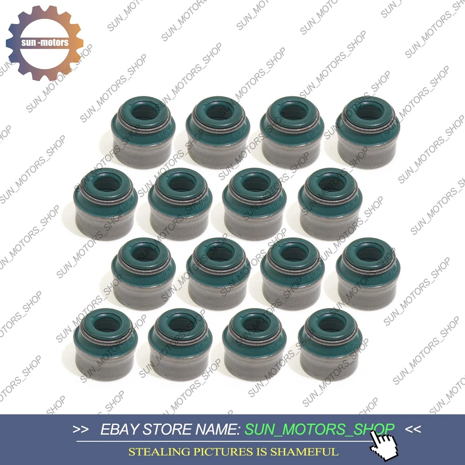 16Pcs OEM Elring Valve Steam Seals For AUDI A4 A5 Q5 VW Jetta 2.0T 036109675A Foto 3 de 4