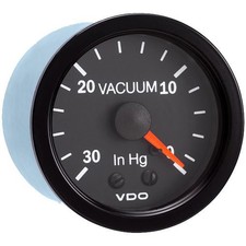 Vdo Vacuum Gauge 0-30 In Hg 2-116 In Dia Vision Mechanical Analog Black Face Vdo Vacuum Gauge 0-30 In Hg 2-116 In Dia Vision Mechanical Analog Black Face