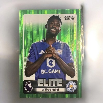 Panini Premier League 2025 Parallel Sticker Elite Green Wilfred Ndidi Leicester