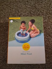 Sun Squad Inflatable Mini Pool 27" Diameter Toddler Splash Backyard Water Fun
