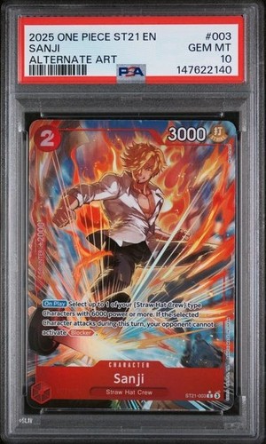 Sanji graded PSA 10 for sale on eBay