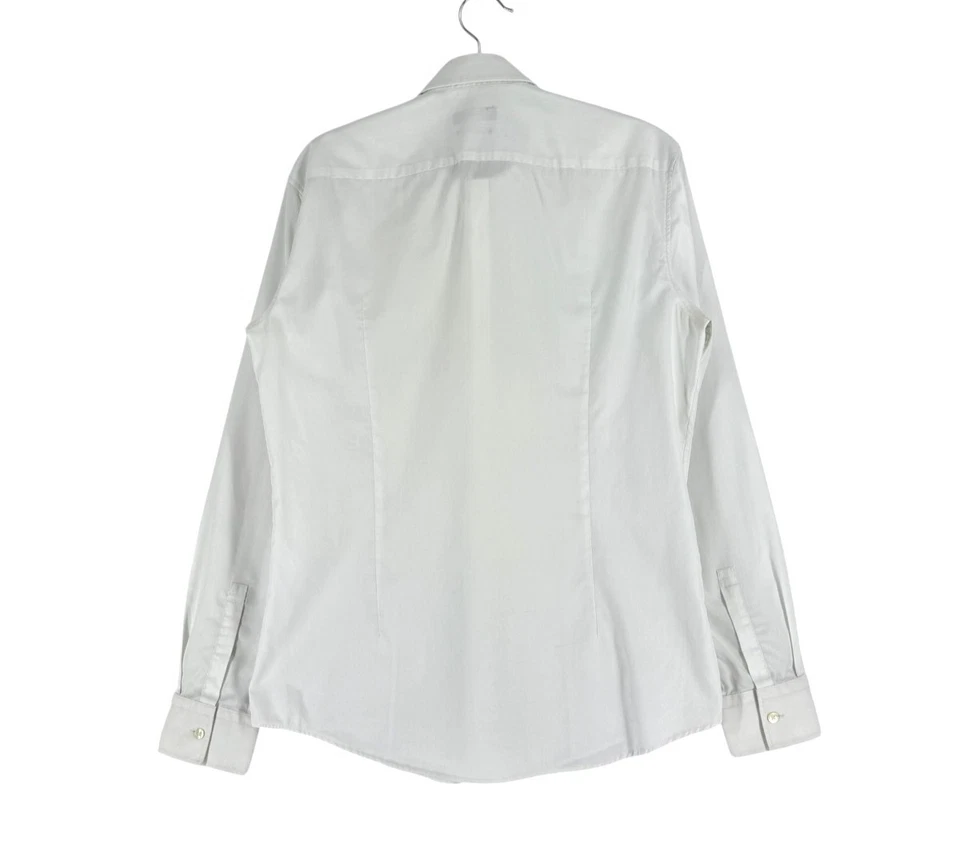 Hugo Boss Camicia Formale Slim Fit Da Uomo Taglia M - 40 - 15 3/4 - Immagine 2 di 4