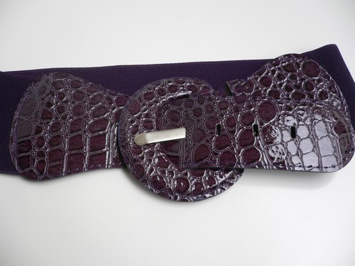 Women Fashion Cute Belt Stretch Hip Elastic High Waist Hip Purple Color XS S M - Picture 4 of 12