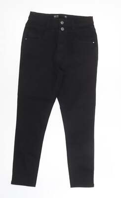 Dunnes Stores Damen schwarz Baumwollmischung Skinny Jeans Größe 10 L26