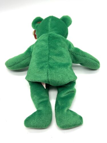 Peluche TY Beanie Baby RARO NOME SBAGLIATO ETICHETTA ERRORE Erin l'Orso RITIRATO 1997 - Foto 12 di 12