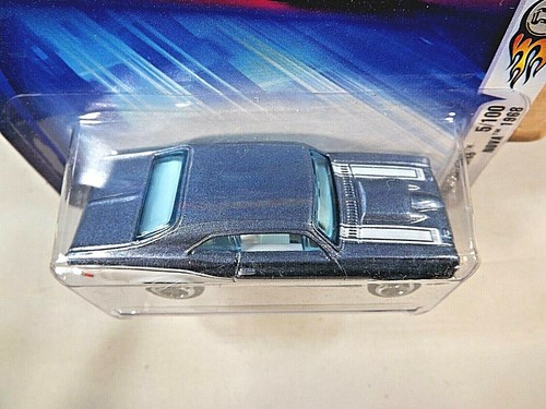2004 Hot Wheels #5 First Editions 5/100 NOVA 1968 Light Blue wo/Super Sport Logo - Picture 4 of 5