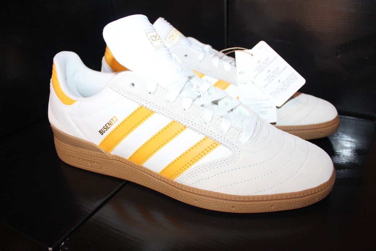 NEW NWB Adidas Busenitz Crystal White/Preloved Yellow/Gum IG5254 Men\'s Size 10 Adidas Busenitz White/Yellow/Gum SALE – 561 Skate main image 3