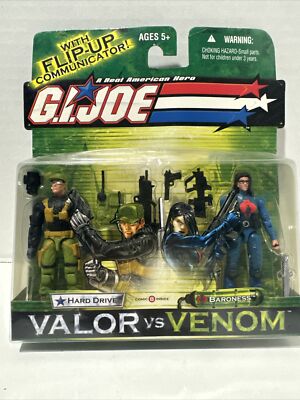 GI Joe Valor vs Venom Hard Drive & Baroness 2 pack Hasbro 2003 | eBay