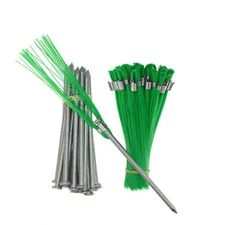 Trail Chasers Green 6 Inch Ground Markers Heavy Duty Survey, Landscaping 25-Ct