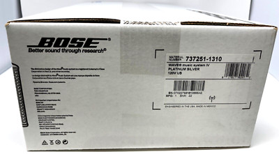 Bose Wave IV Music Sound System CD Player AM/FM Radio Alarm Cloc