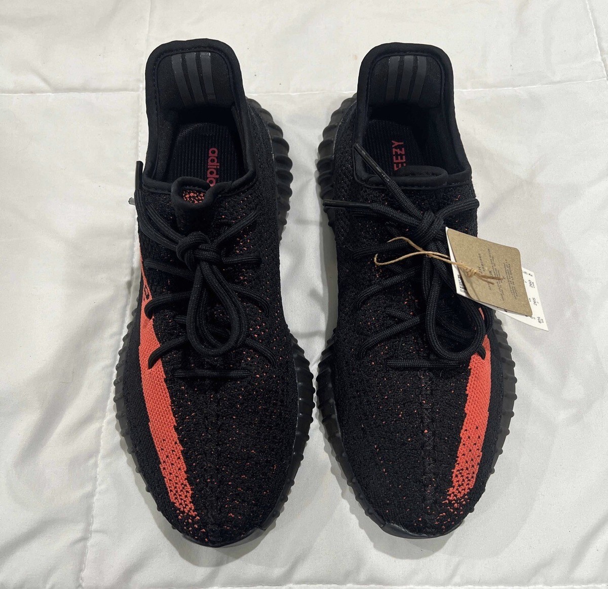Size 8.5 - adidas Yeezy Boost 350 V2 Low Red Stripe  display picture 3