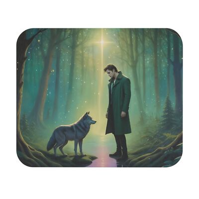 Edward Mouse Pad Twi Office Vampire Wolf Small Rectangle Desk Computer Accessory