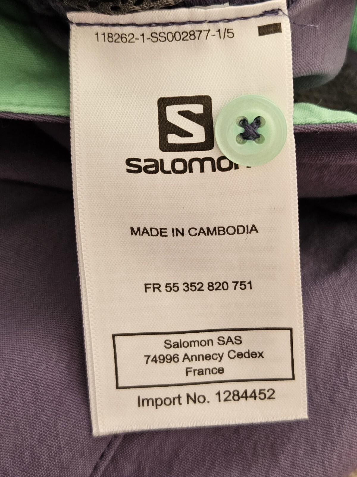 Salomon Actilite Pantaloncini Donna Lavanda Atletici Passeggiata Escursionismo UK 8