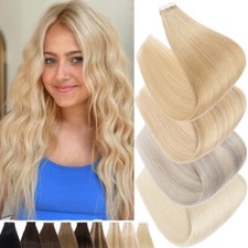 Tape in 100 Remy Human Hair Extensions Full Head Ombre Thick Full HEAD US Best