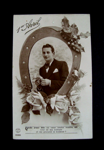 Photo Ancienne Studio CPA Domfront Cavenel: 3 Jeunes Hommes, Tirage Original Signé