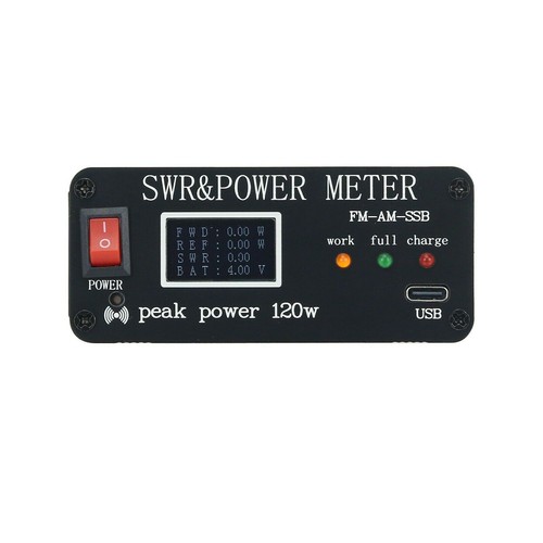 SWR Power Meter Adapter FM-AM-SSB SWR 1.8MHz-50MHz 120W FM-AM-SSB SWR