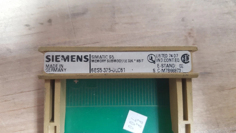 SIEMENS 6ES5 375-0LC61, MEMORY SUBMODULE, S5 375 32k 8 bit - Image 2 of 4