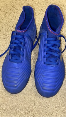 ADIDAS PREDATOR MEN'S SOCCER CLEATS BLUE SIZE 6