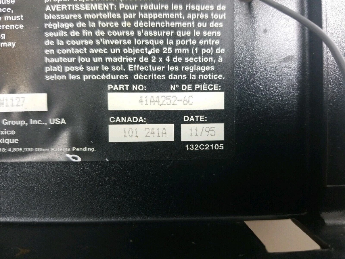 OEM Liftmaster Chamberlain 41A4252-6D Logic Board Garage Door