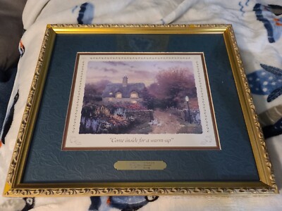Thomas Kinkade ''Come Inside for a Warm-up'' Collector's Society Signed Certified