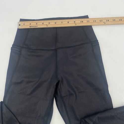 CRZ Yoga Women’s Size M Black Coated Yoga Leggings Stash Pockets NWT - Picture 7 of 12