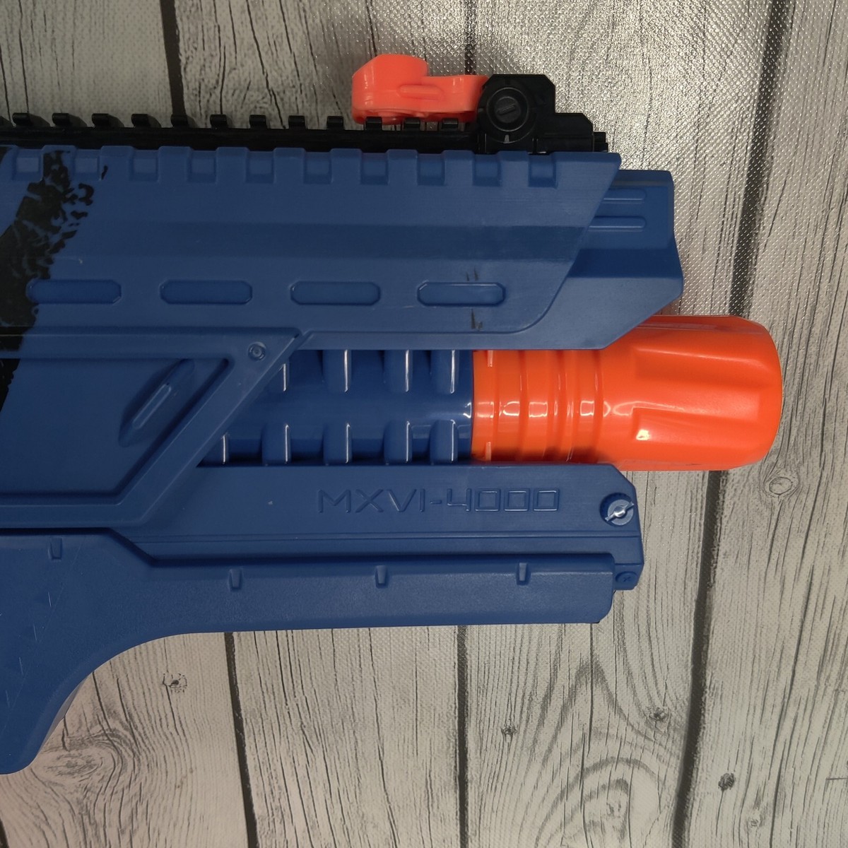 NERF Rival Khaos MXVI-4000 Blue - Battery Flywheel Blaster w Clip