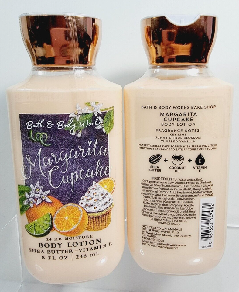 2 MARGARITA CUPCAKE Bath & and Body Works Body Lotion 8 oz NEW Fast