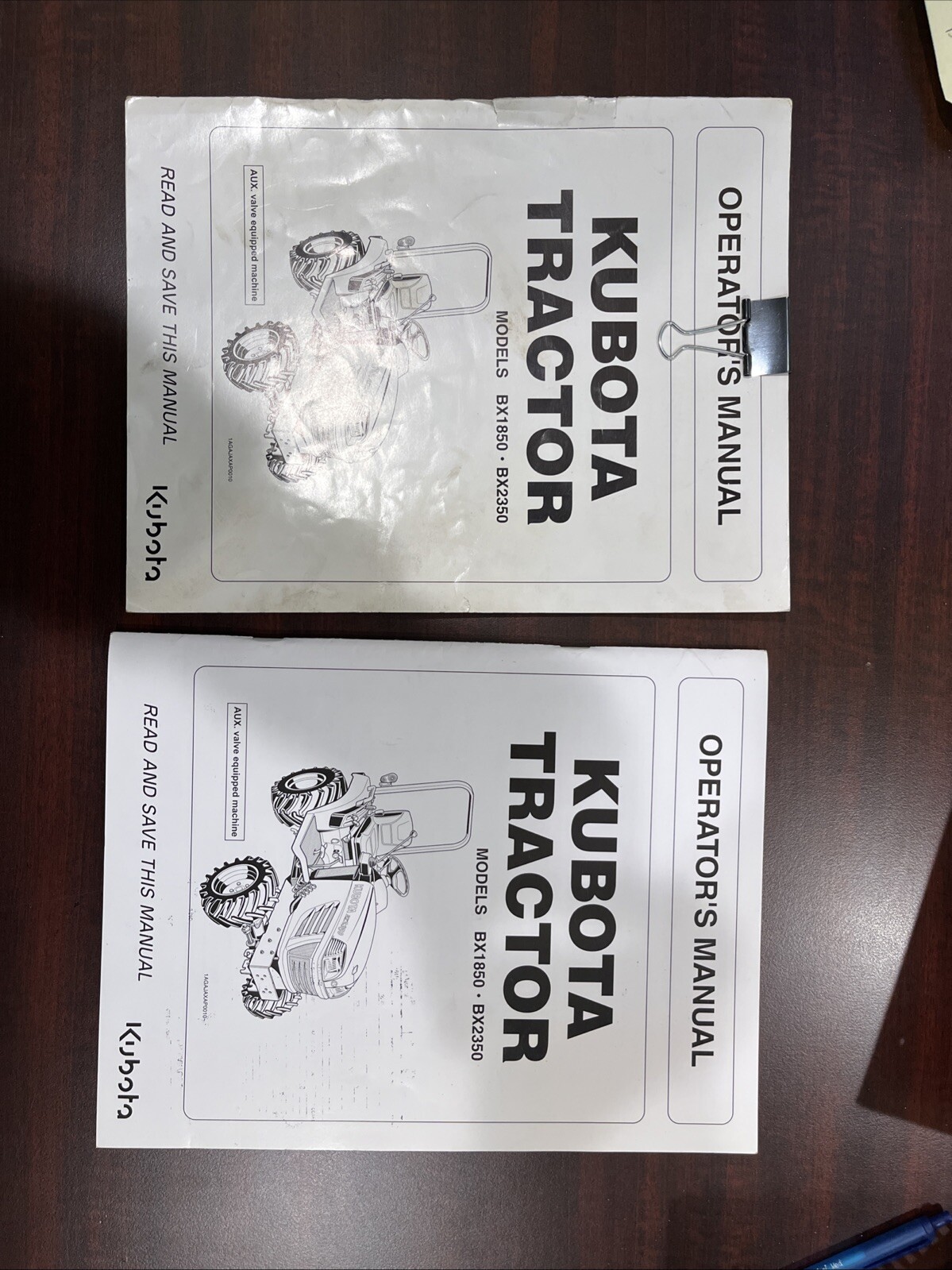 Kubota BX1850 BX2350 Operators Manual