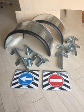 COPPIA PARAFANGO POSTERIORE ZINCATO BORDO GOMMA CALICI STAFFE COPPIA PARASPRUZZI