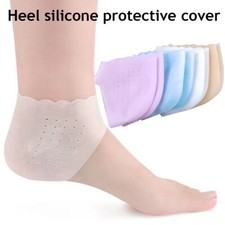 2X Gel Heel sleeves Cracked Silicone Foot Skin Care Protector Socks Feet Care