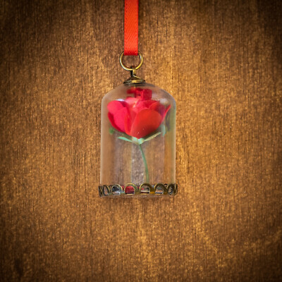 Disney Die Schöne und das Biest Rose Weihnachtsschmuck Dekoration Geschenk
