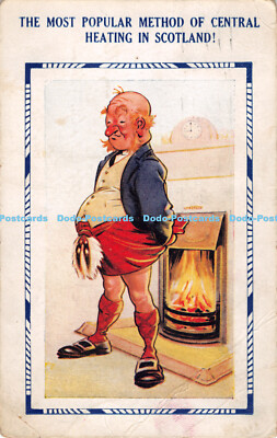 R312272 Die beliebteste Methode der Zentralheizung in Schottland Bamforth Comic Se
