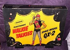 REMCO  ELECTRONIC WALKIE TALKIES SPACE MODEL QX-2  C. 1960 BOXED