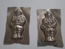 Santa Claus Metal Chocolate Candy Mold Old Saint Nick Nicholas Christmas Vintage