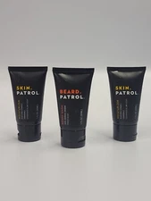 SKIN PATROL MOISTURIZER BEARD PATROL BEARD WASH TRIO ( 3PK) 1OZ EA.