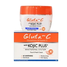 Gluta-C Face and Neck Moisturizing Cream with Kojic Plus+, 25g