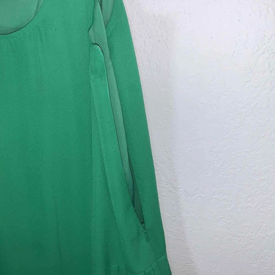 Mini Vestido Tinley Road Verde Sin Mangas Talla Extra Pequeño Foto 3 de 4