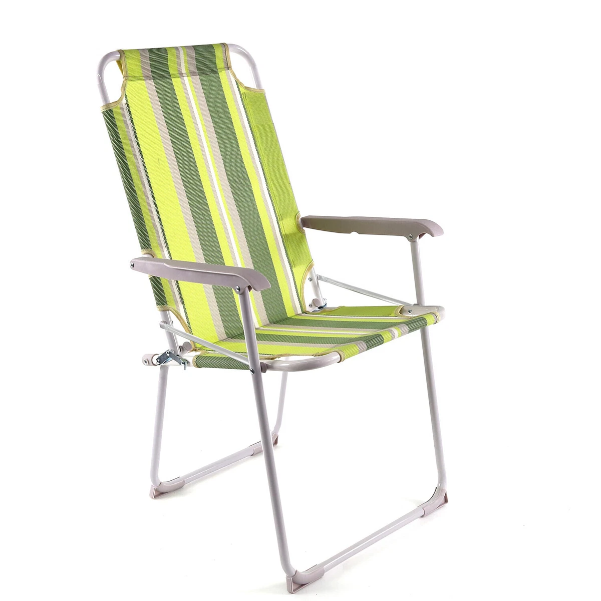 Active Sport Easy Folding Chair Armrests Comfy Colourful eBay
