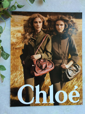 Publicité Chloé 2009 advertising mode sac main fashion vêtement pub ad FW  hiver