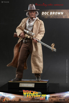 Perfect Hot Toys 1/6 Mms617 Back To The Future 3 Doc Brown In