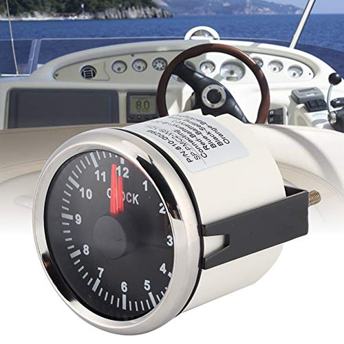 Dashboard Time Clock, 2In Universal -12 Hourmeter Clock Instrument Panel Gauges - Picture 4 of 9
