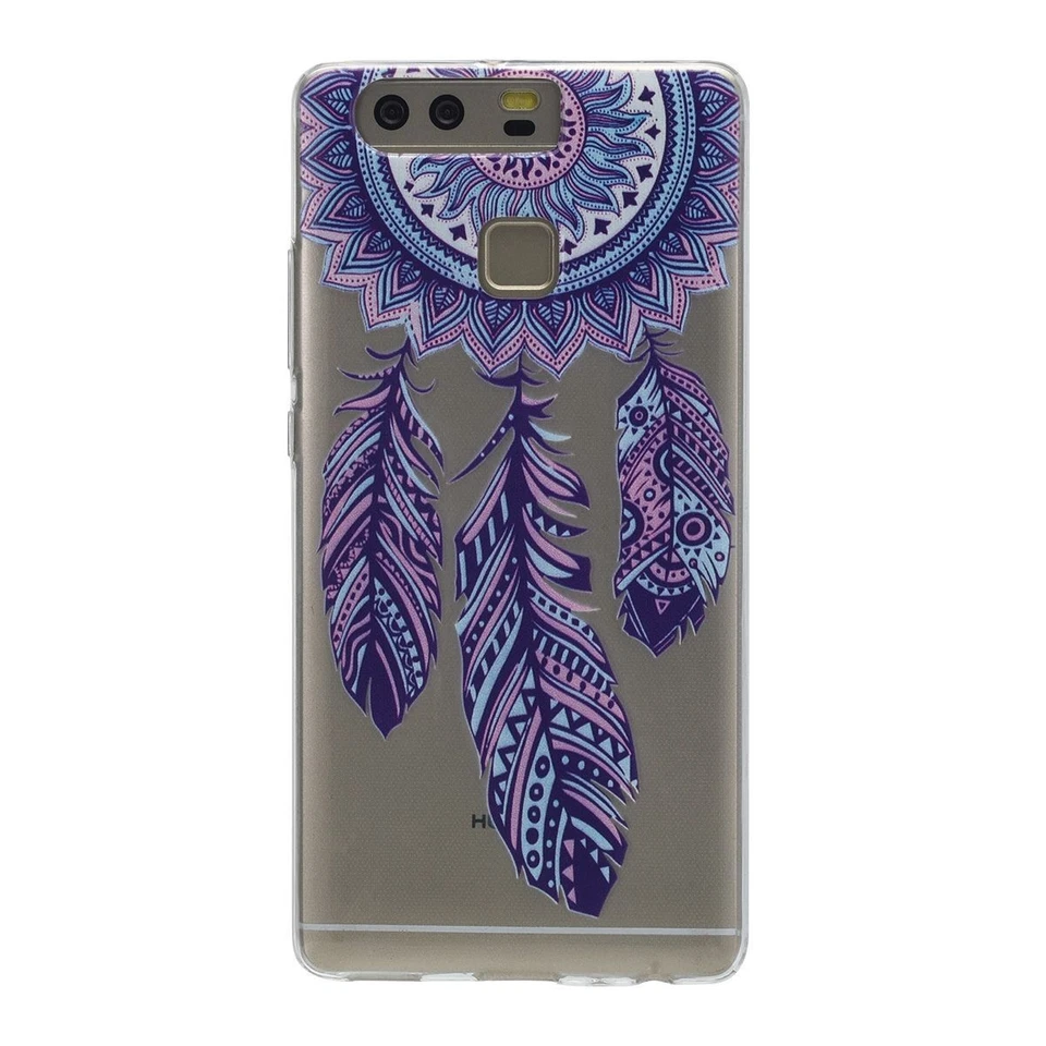 Huawei Mate 9 Custodia Cover per Cellulare Protettiva Henna Bumper Colorato - Immagine 3 di 4